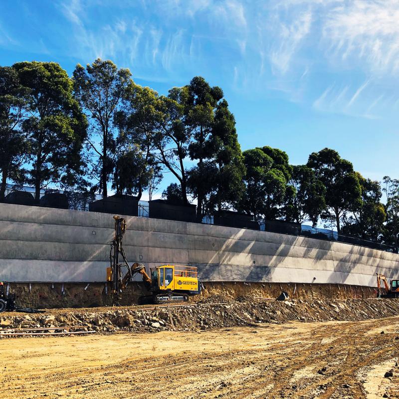 78 Middleborough Rd, Soil Nail Wall
