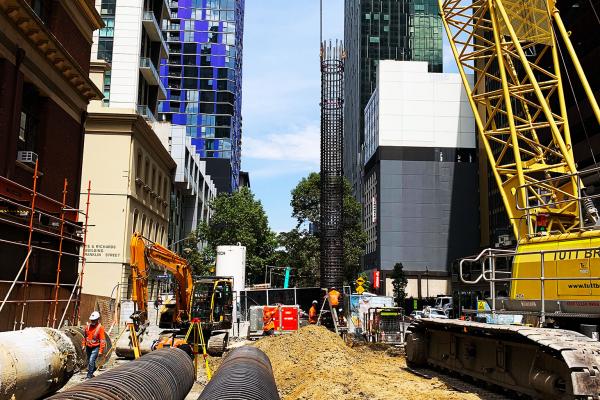 Melbourne Metro Tunnel Project, West Franklin St